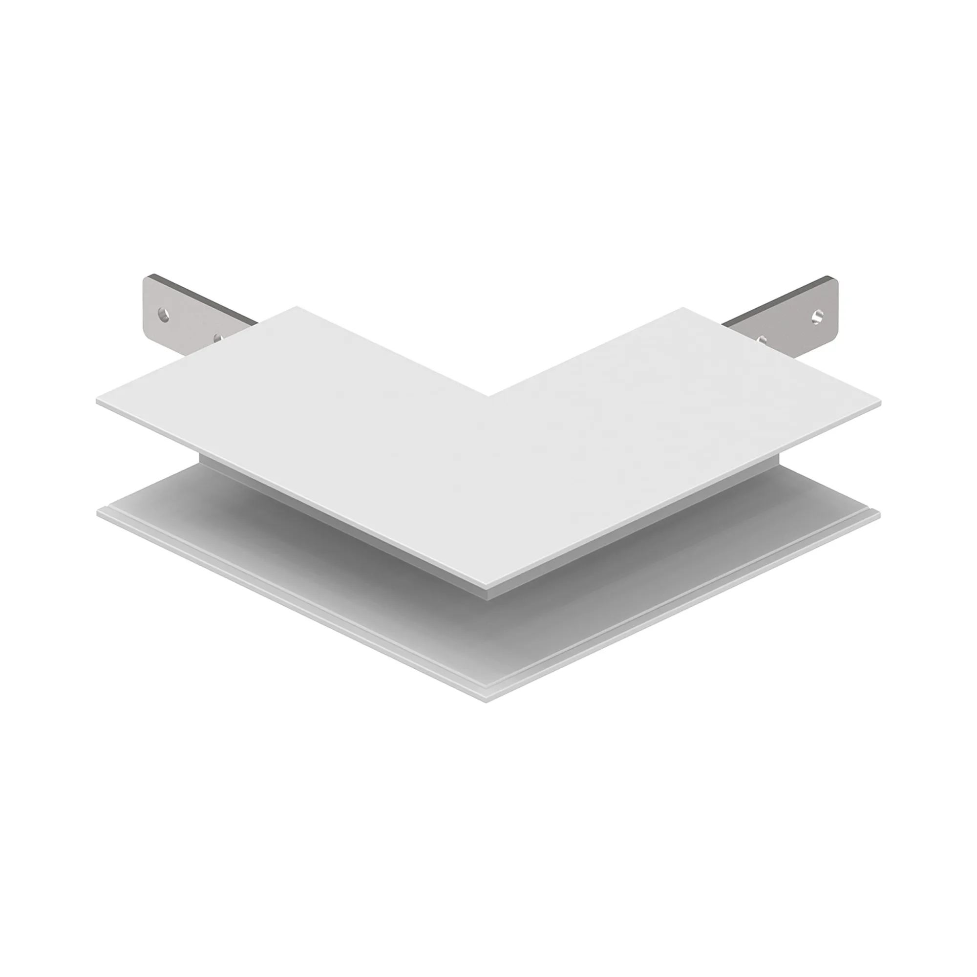 M9304  Magneto 3 Connector Surface L-Joint Wall To Wall Out White For M8371 & M8372